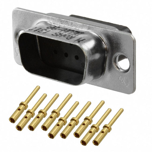 DEUH-9P by Cinch Connectivity Solutions - CONNECTOR D-SUB PLUG 9P PNL MNT CRIMP