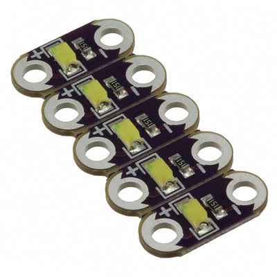 DEV-13902 by SparkFun Electronics - LED WHITE LILYPAD 5PCS