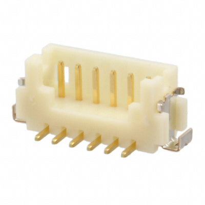 DF13C-6P-1.25V(51) by Hirose Electric Co Ltd - CONNECTOR HEADER SMD 6POS 1.25MM