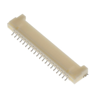 DF14A-20P-1.25H(65) by Hirose Electric Co Ltd - CONNECTOR HEADER SMD R/A 20POS 1.25MM