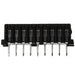 DF3-9S-2DSA(55) by Hirose Electric Co Ltd - CONNECTOR RECPT 9POS 0.079 GOLD PCB