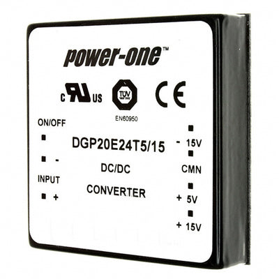 DGP20E24T5/15 by Bel Power Solutions - DC DC CONVERTER 5V +/-15V 20W