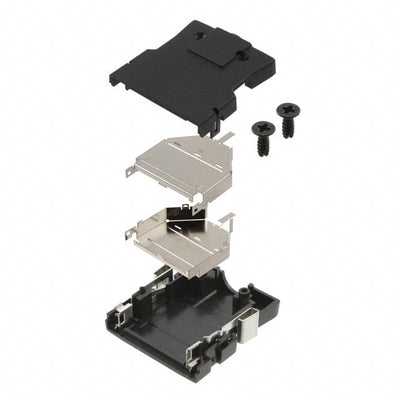DH-37-CT1B by Hirose Electric Co Ltd - CONNECTOR BACKSHELL 37POS 180DEG SHLD
