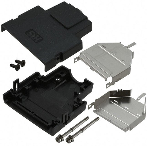 DH-37-CV1B by Hirose Electric Co Ltd - CONNECTOR BACKSHELL 37POS 180DEG SHLD