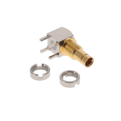 DIN7A-J-P-GF-RA-BH1 by Samtec Inc. - CONNECTOR 1.0/2.3 JACK R/A 75OHM PCB