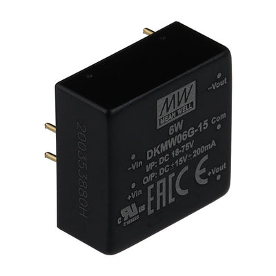 DKMW06G-15 by MEAN WELL USA Inc. - DC DC CONVERTER +/-15V 6W