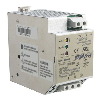 DLP100-24-1 by TDK-Lambda Americas Inc - AC/DC DIN RAIL SUPPLY 24V 98W