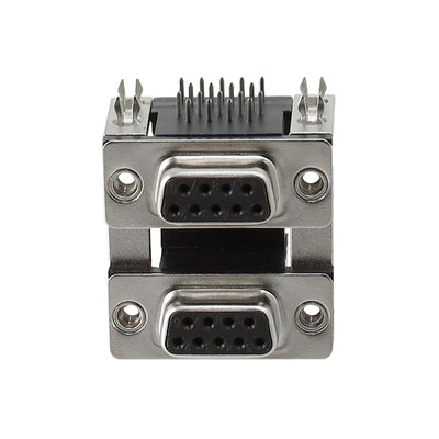 DPD-09-00-B3 by Adam Tech - CONNECTOR D-TYPE RCPT 9POS R/A SLDR