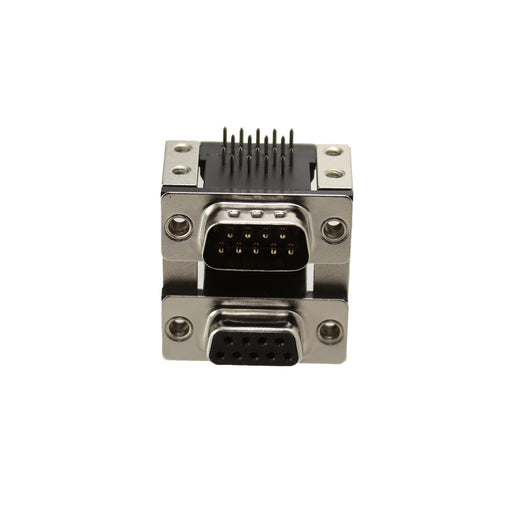 DPD-09-01-B2 by Adam Tech - CONNECTOR D-TYPE PLUG/RCPT 9P RA SLDR