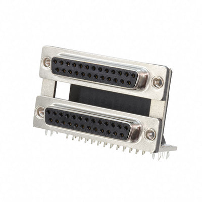 DPD-25-00-B3 by Adam Tech - CONNECTOR D-TYPE RCPT 25POS R/A SLDR