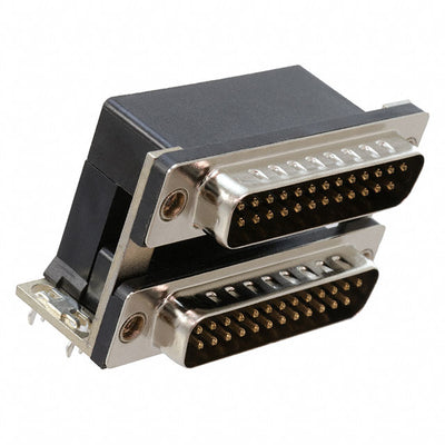 DPD-25-11-B3 by Adam Tech - CONNECTOR D-TYPE PLUG 25POS R/A SLDR