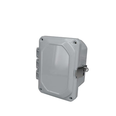DPH-28706 by Bud Industries - GRAY HINGED COVER IP68 NEMA 6P P