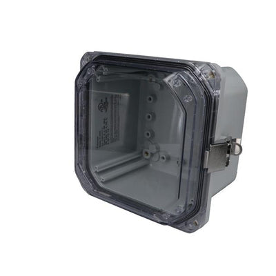 DPH-28707-C by Bud Industries - CLEAR HINGED COVER IP68 NEMA 6P
