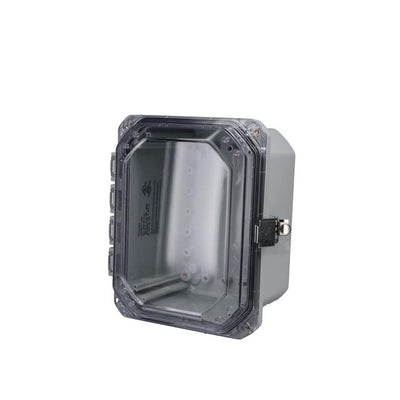 DPH-28708-C by Bud Industries - CLEAR HINGED COVER IP68 NEMA 6P