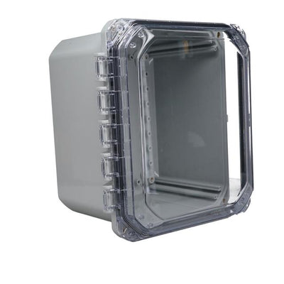 DPH-28711-C by Bud Industries - CLEAR HINGED COVER IP68 NEMA 6P