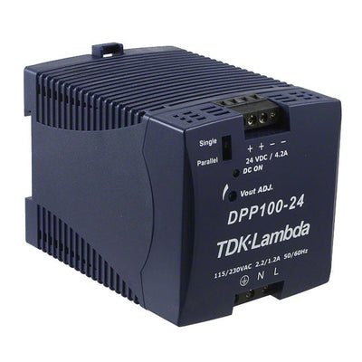 DPP100-24 by TDK-Lambda Americas Inc - AC/DC DIN RAIL SUPPLY 24V 100W