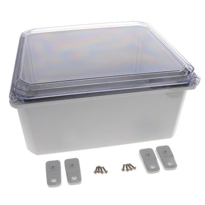 DPS-28712-C by Bud Industries - CLEAR SCREWED COVER IP68 NEMA 6P