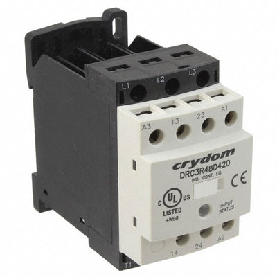 DRC3R48D420 by Sensata-Crydom - REV 480V 7.6A 24 VAC/DC 2NO