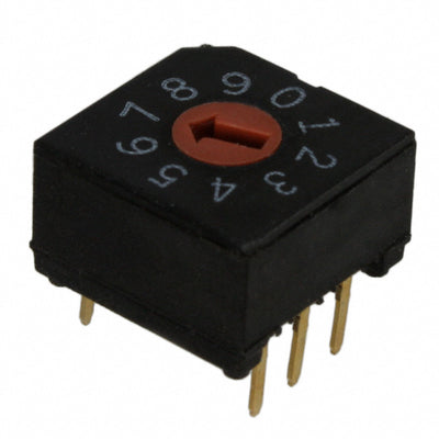 1825007-1 by TE Connectivity ALCOSWITCH Switches - SW ROTARY DIP BCD COMP 0.4VA 20V