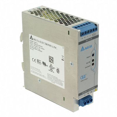 DRM-24V120W1PN by Delta Electronics - AC/DC DIN RAIL SUPPLY 24V 120W