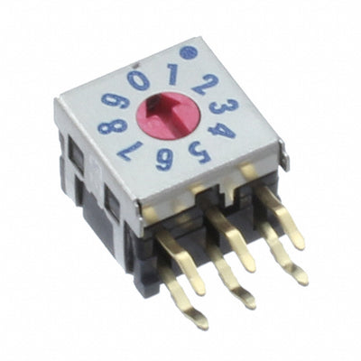 DRR7110C by Nidec Components Corporation - SW ROT DIP 10 POS COMP R/A PC