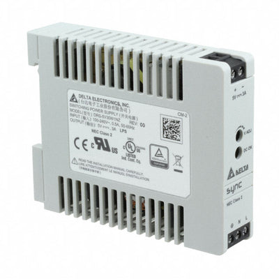 DRS-5V30W1NZ by Delta Electronics - AC/DC DIN RAIL SUPPLY 5V 30W