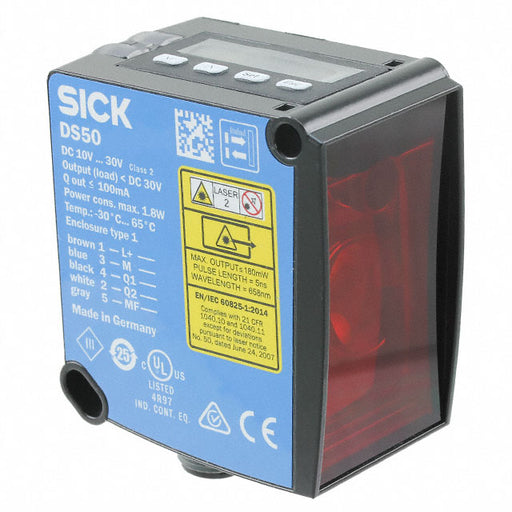 DS50-P1112 by SICK, Inc. - SENSOR OPTICAL 20-1000CM ANALOG