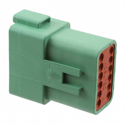 DT04-12PC by TE Connectivity Deutsch Connectors - CONNECTOR RECPT HSG 12POS