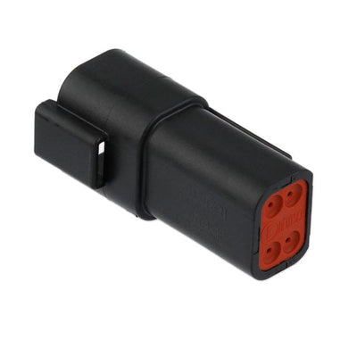 DT04-4P-CE02 by TE Connectivity Deutsch Connectors - CONNECTOR RECPT HSG 4POS