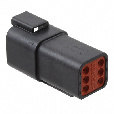 DT04-6P-E004 by TE Connectivity Deutsch Connectors - CONNECTOR RECPT HSG 6POS