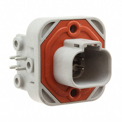 DT13-4P by TE Connectivity Deutsch Connectors - CONNECTOR HEADER R/A 4POS 4.44MM