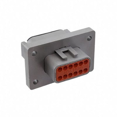 DTM04-12PB-L012 by TE Connectivity Deutsch Connectors - CONNECTOR RECPT HSG 12POS