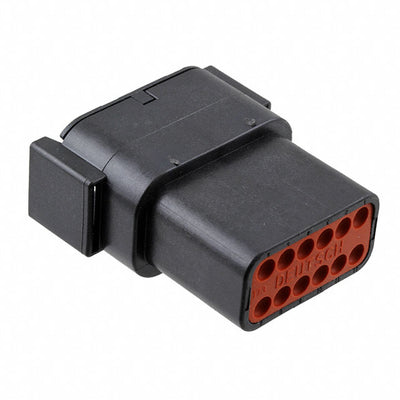 DTM04-12PB by TE Connectivity Deutsch Connectors - CONNECTOR RECPT HSG 12POS