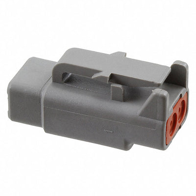 DTM06-2S by TE Connectivity Deutsch Connectors - CONNECTOR PLUG HSG 2POS