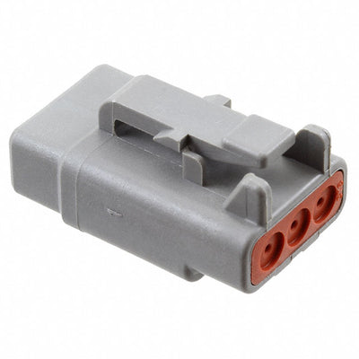 DTM06-3S by TE Connectivity Deutsch Connectors - CONNECTOR PLUG HSG 3POS