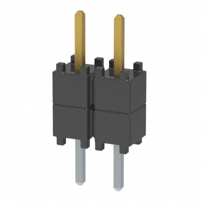 DW-02-07-F-S-200 by Samtec Inc. - CONNECTOR HDR 2POS 0.1 STACK T/H GOLD
