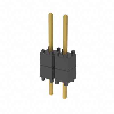 DW-02-08-G-S-200 by Samtec Inc. - CONNECTOR HDR 2POS 0.1 STACK T/H GOLD
