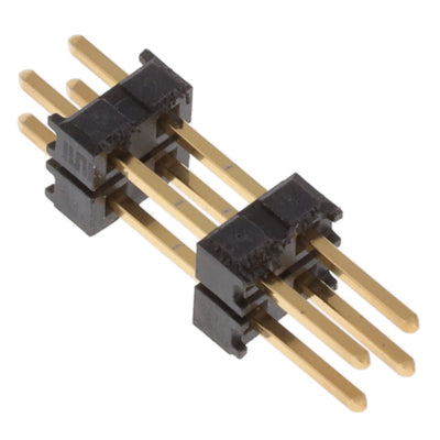 DW-02-09-G-D-415 by Samtec Inc. - CONNECTOR HDR 4POS 0.1 STACK T/H GOLD