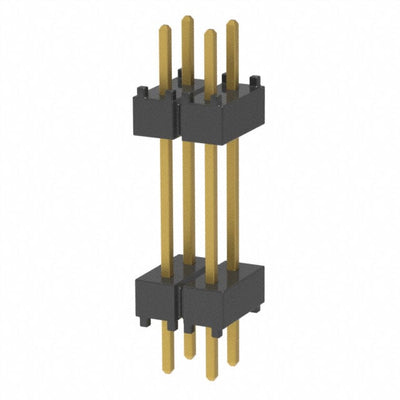 DW-02-10-G-D-500 by Samtec Inc. - CONNECTOR HDR 4POS 0.1 STACK T/H GOLD