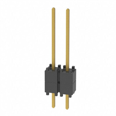 DW-02-09-G-S-200 by Samtec Inc. - CONNECTOR HDR 2POS 0.1 STACK T/H GOLD