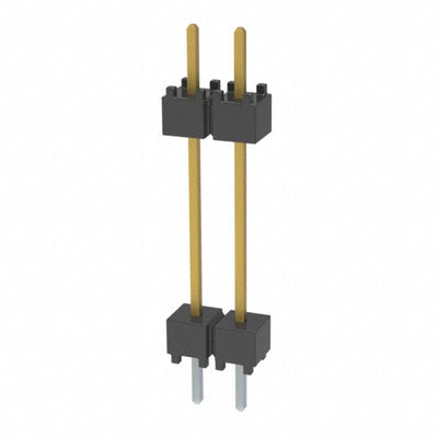 DW-02-10-L-S-600 by Samtec Inc. - CONNECTOR HDR 2POS 0.1 STACK T/H GOLD