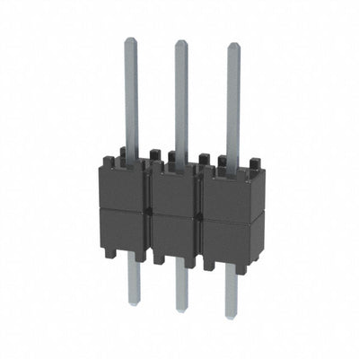 DW-03-08-T-S-200 by Samtec Inc. - CONNECTOR HDR 3POS 0.1 STACK T/H TIN