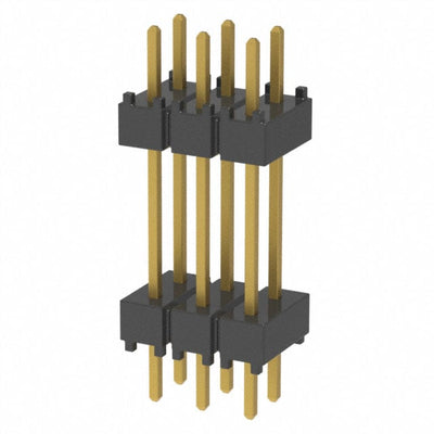 DW-03-10-G-D-500 by Samtec Inc. - CONNECTOR HDR 6POS 0.1 STACK T/H GOLD