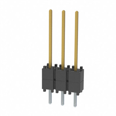 DW-03-09-F-S-200 by Samtec Inc. - CONNECTOR HDR 3POS 0.1 STACK T/H GOLD