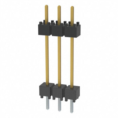 DW-03-10-F-S-600 by Samtec Inc. - CONNECTOR HDR 3POS 0.1 STACK T/H GOLD