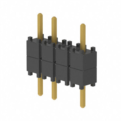 DW-04-07-G-S-200-003 by Samtec Inc. - CONNECTOR HDR 4POS 0.1 STACK T/H GOLD