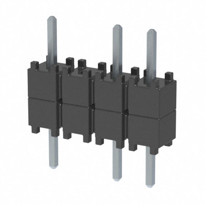 DW-04-07-T-S-200-002 by Samtec Inc. - CONNECTOR HDR 4POS 0.1 STACK T/H TIN
