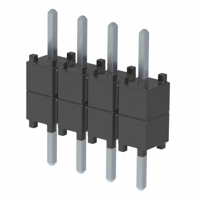 DW-04-07-TM-S-200 by Samtec Inc. - CONNECTOR HDR 4POS 0.1 STACK T/H TIN