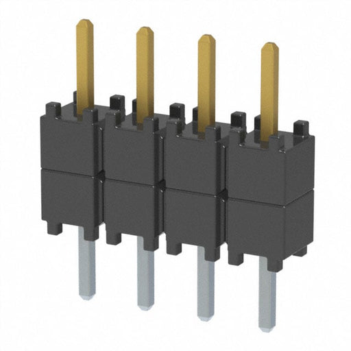 DW-04-07-S-S-200 by Samtec Inc. - CONNECTOR HDR 4POS 0.1 STACK T/H GOLD