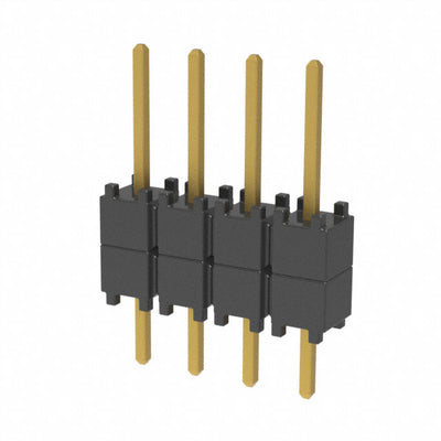 DW-04-08-G-S-200 by Samtec Inc. - CONNECTOR HDR 4POS 0.1 STACK T/H GOLD
